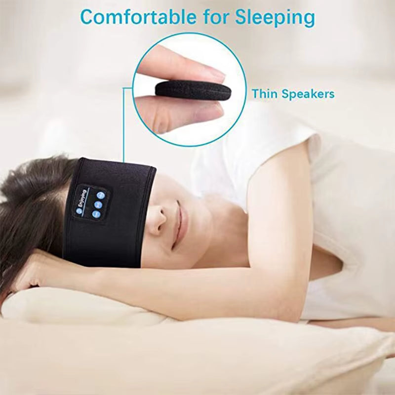 All-In-One Bluetooth Sleep & Sports Headband: Experience Ultimate Comfort with Wireless Headphones and Music Eye Mask for Workouts, Travel, and Relaxation