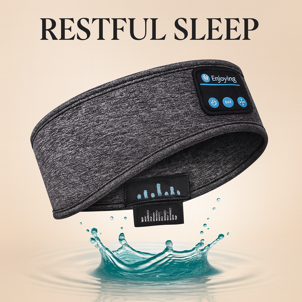 All-In-One Bluetooth Sleep & Sports Headband: Experience Ultimate Comfort with Wireless Headphones and Music Eye Mask for Workouts, Travel, and Relaxation