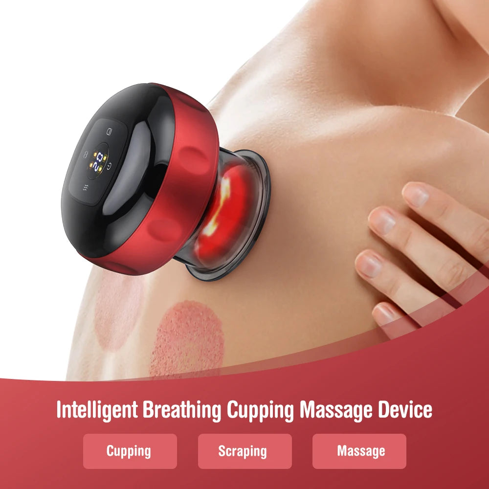 Revolutionize Your Self-Care Routine with the Smart Electric Vacuum Cupping Massager β Perfect for Back, Neck, and Arm Relaxation!