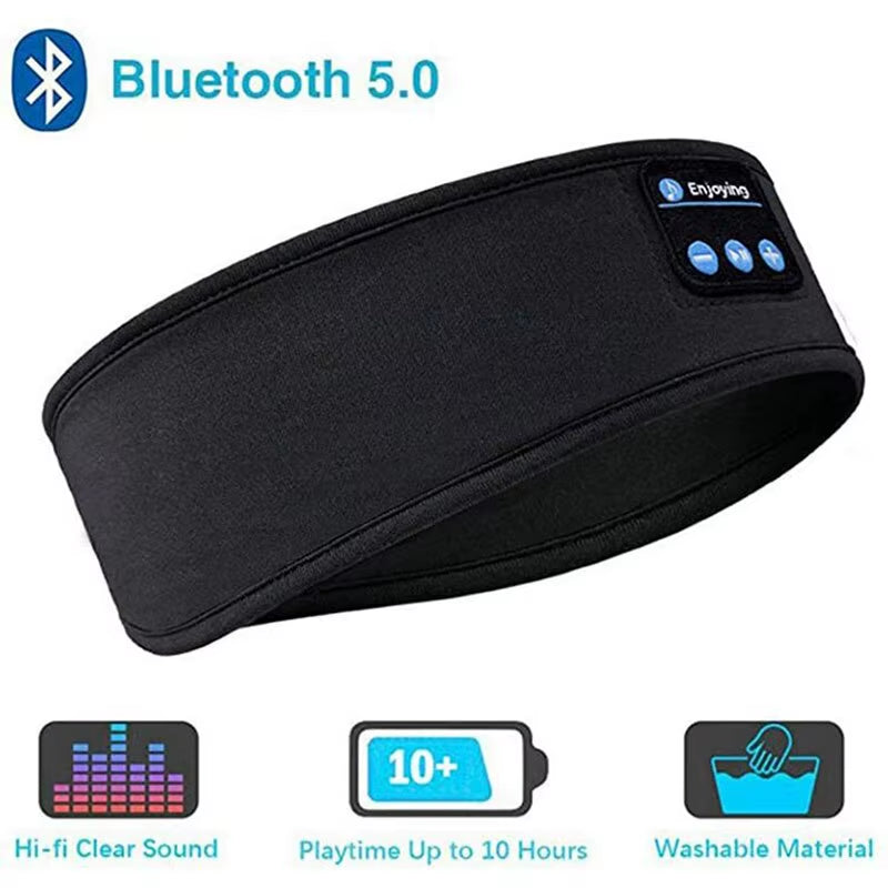 All-In-One Bluetooth Sleep & Sports Headband: Experience Ultimate Comfort with Wireless Headphones and Music Eye Mask for Workouts, Travel, and Relaxation
