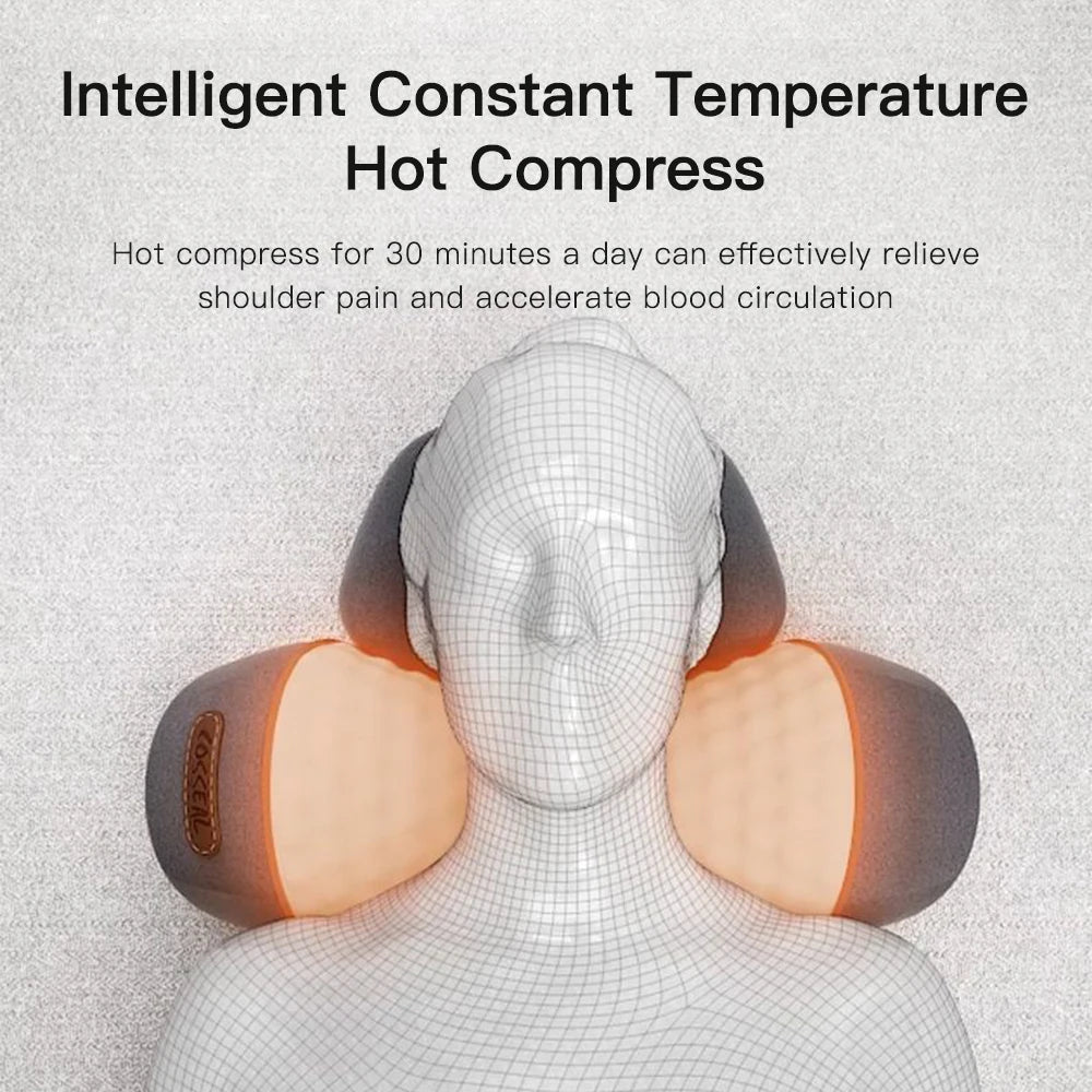 ThermaVibe™ Neck Relief Pillow — Soothing Heat, Gentle Stretch & Targeted Vibration