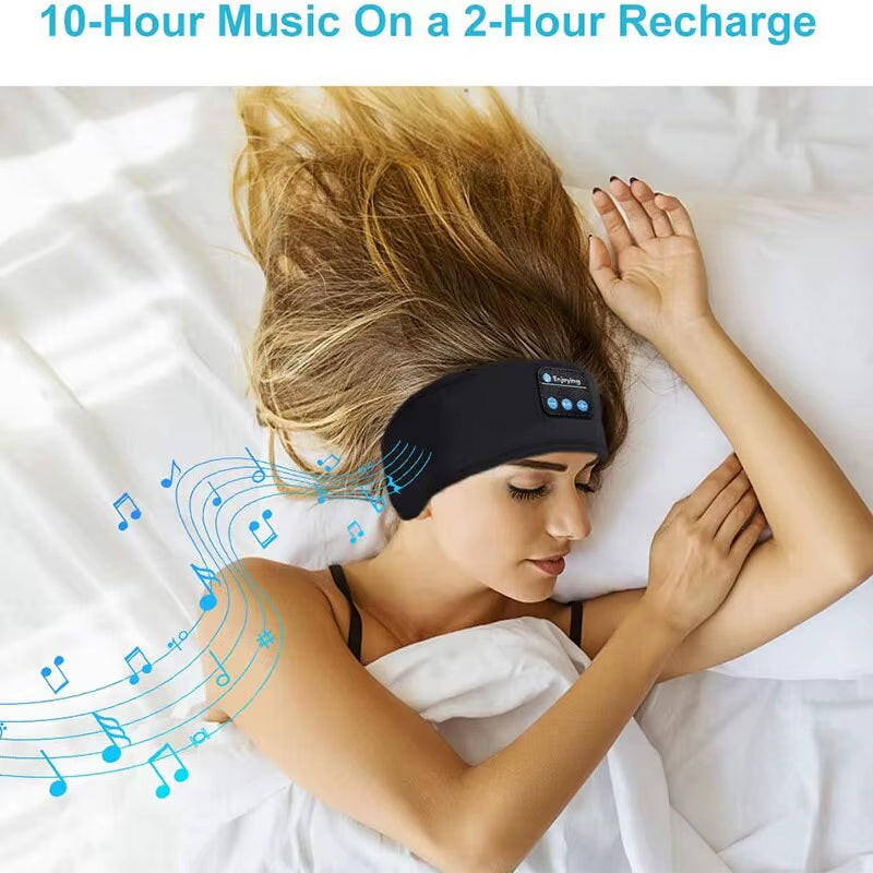 All-In-One Bluetooth Sleep & Sports Headband: Experience Ultimate Comfort with Wireless Headphones and Music Eye Mask for Workouts, Travel, and Relaxation