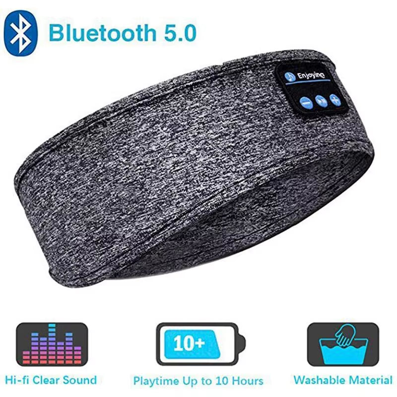 All-In-One Bluetooth Sleep & Sports Headband: Experience Ultimate Comfort with Wireless Headphones and Music Eye Mask for Workouts, Travel, and Relaxation