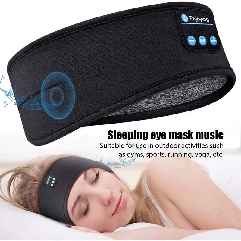 All-In-One Bluetooth Sleep & Sports Headband: Experience Ultimate Comfort with Wireless Headphones and Music Eye Mask for Workouts, Travel, and Relaxation