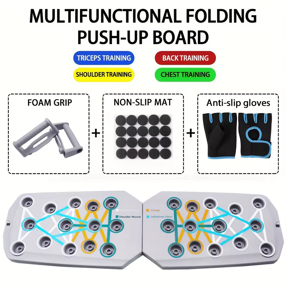 Elevate Your Workout with the Push-Up Board Set: Multifunctional Portable Fitness Equipment for Comprehensive Strength Training