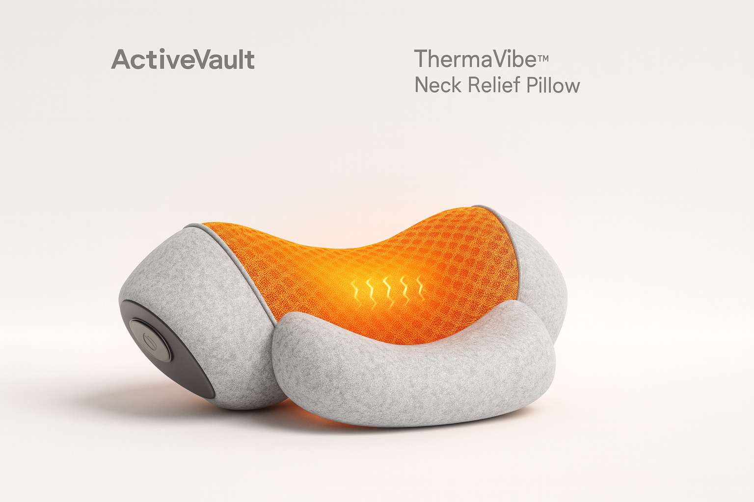 ThermaVibe™ Neck Relief Pillow — Soothing Heat, Gentle Stretch & Targeted Vibration