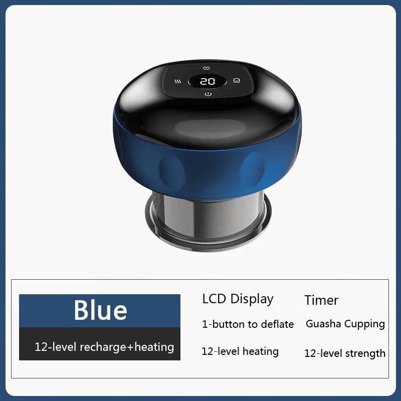 Revolutionize Your Self-Care Routine with the Smart Electric Vacuum Cupping Massager – Perfect for Back, Neck, and Arm Relaxation!
