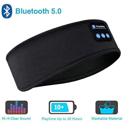 All-In-One Bluetooth Sleep & Sports Headband: Experience Ultimate Comfort with Wireless Headphones and Music Eye Mask for Workouts, Travel, and Relaxation