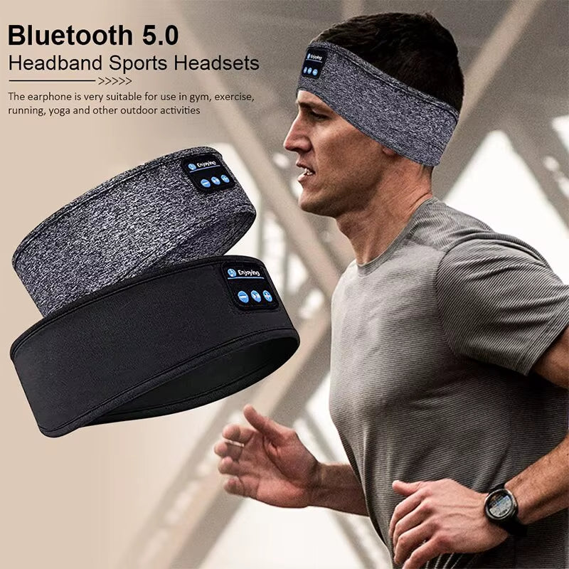 All-In-One Bluetooth Sleep & Sports Headband: Experience Ultimate Comfort with Wireless Headphones and Music Eye Mask for Workouts, Travel, and Relaxation