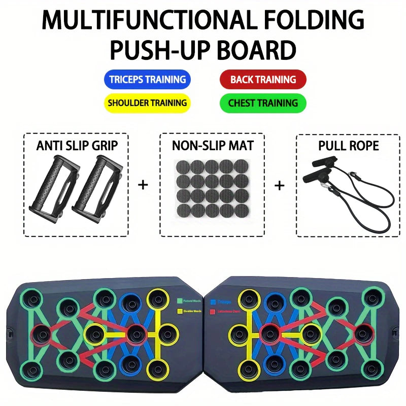 Elevate Your Workout with the Push-Up Board Set: Multifunctional Portable Fitness Equipment for Comprehensive Strength Training