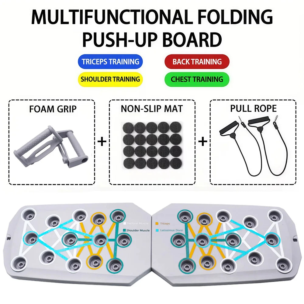 Elevate Your Workout with the Push-Up Board Set: Multifunctional Portable Fitness Equipment for Comprehensive Strength Training