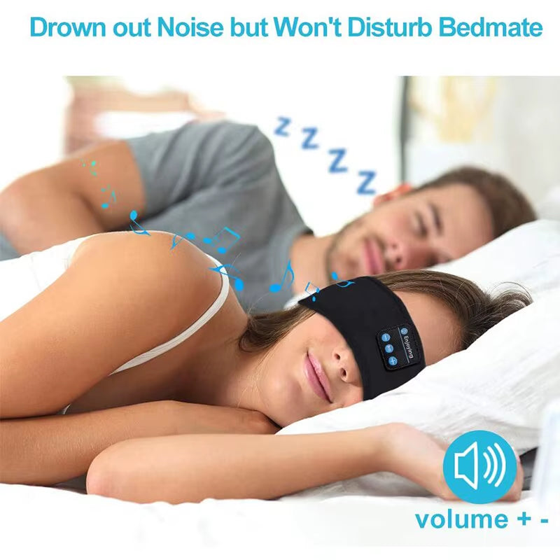 All-In-One Bluetooth Sleep & Sports Headband: Experience Ultimate Comfort with Wireless Headphones and Music Eye Mask for Workouts, Travel, and Relaxation